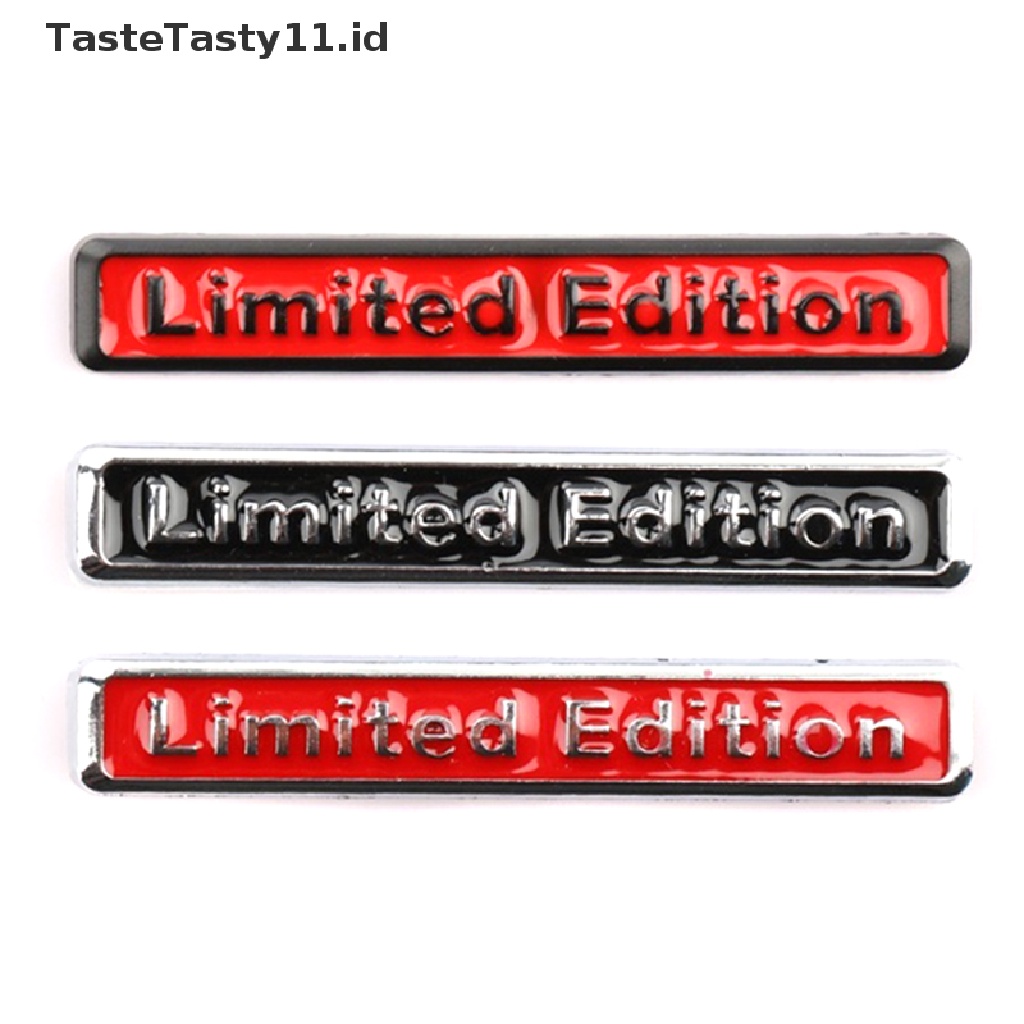 (TasteTasty) Stiker Emblem / Badge 3D Bahan Metal Chrome Edisi Terbatas Untuk Mobil / Motor