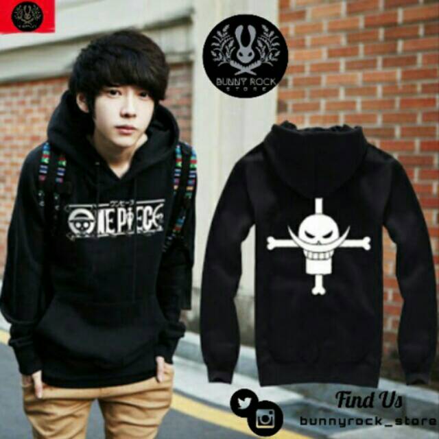Jaket Hoodie ONE PIECE WHITEBEARD