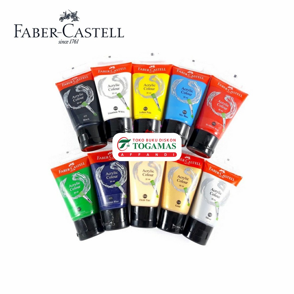 

CAT ACRYLIC COLOUR // UKURAN EKONOMIS ISI 30ML // FABER CASTELL