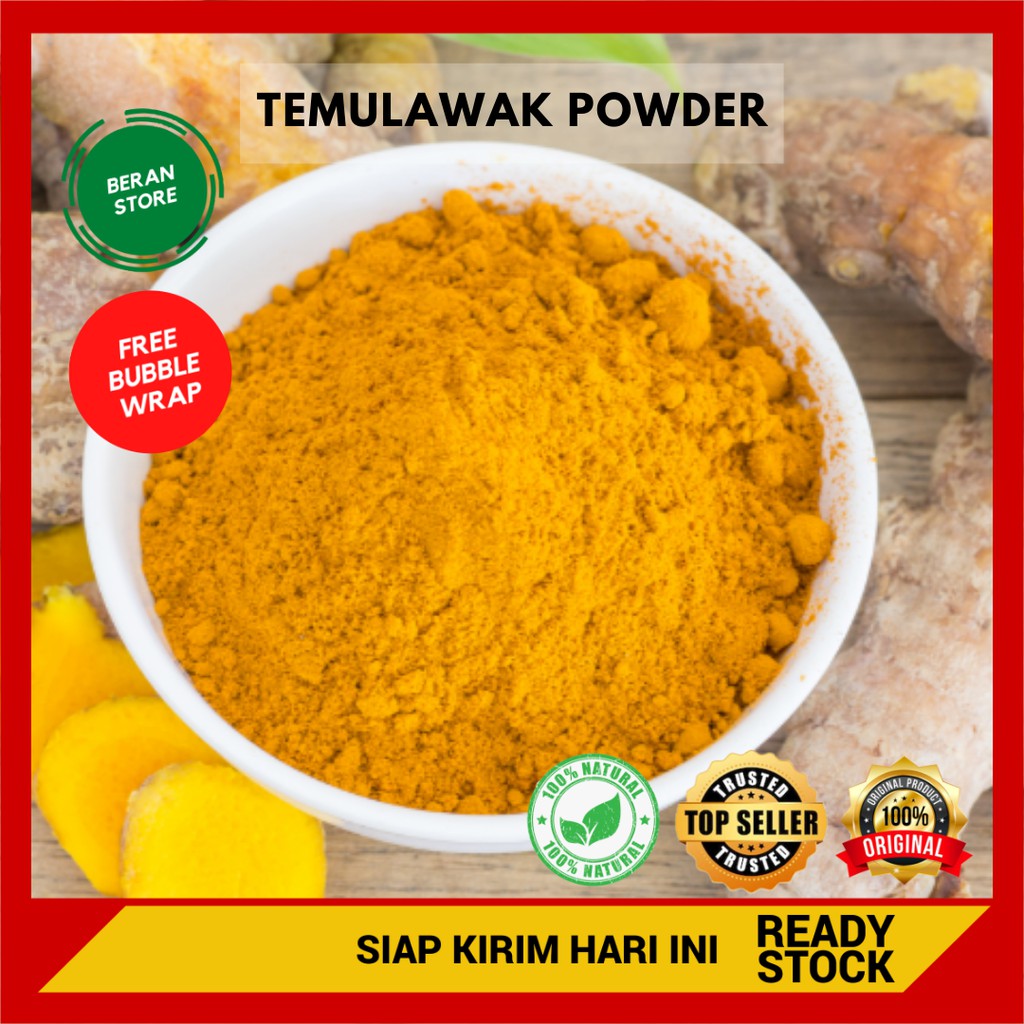 

✔ Temulawak Bubuk Murni Asli Tanpa Gula Rempah Herbal Alami Menambah Nafsu Makan Lemak Darah