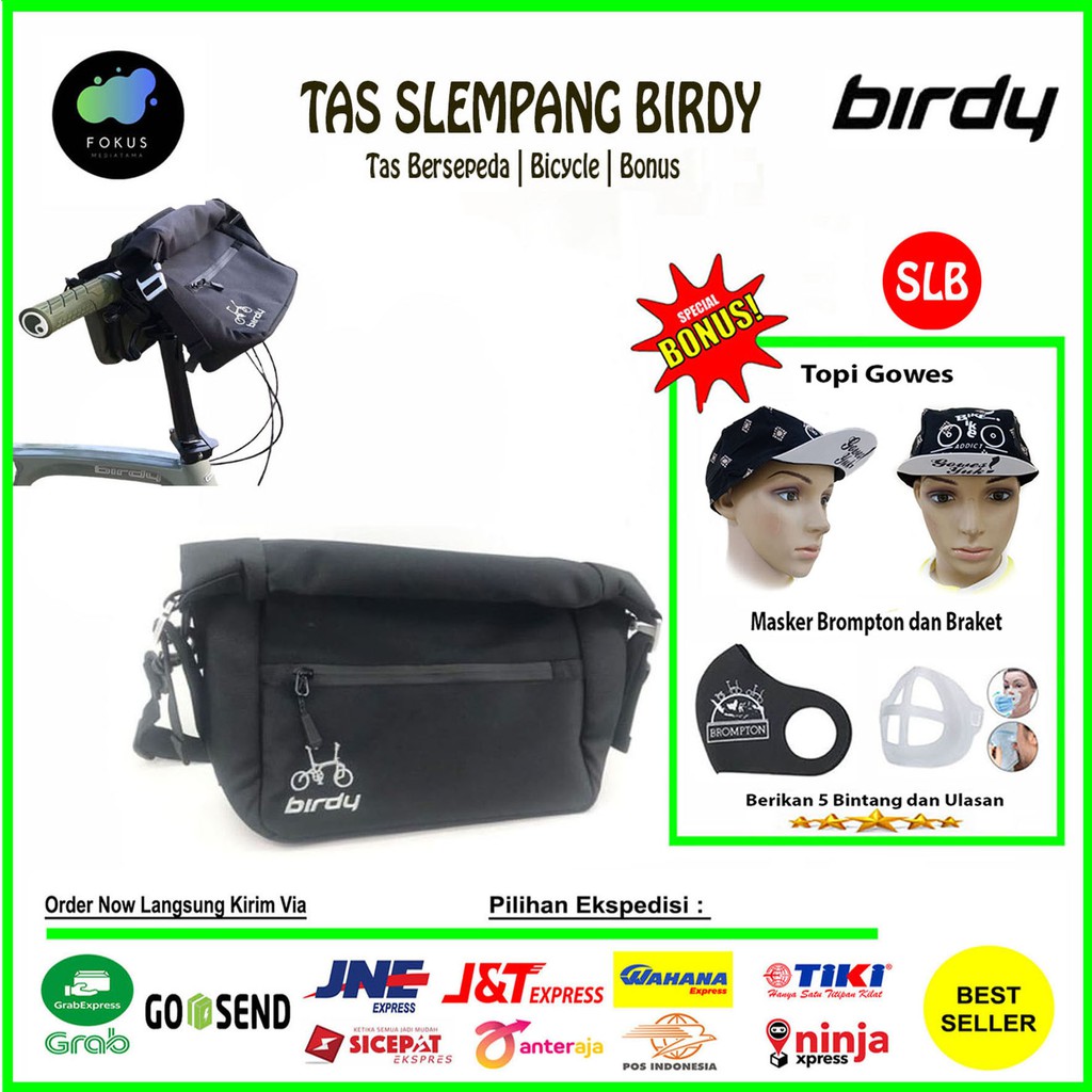 Tas Sepeda Birdy Tas Selempang Tas Front / Tas Stang / Tas Jok Saddle