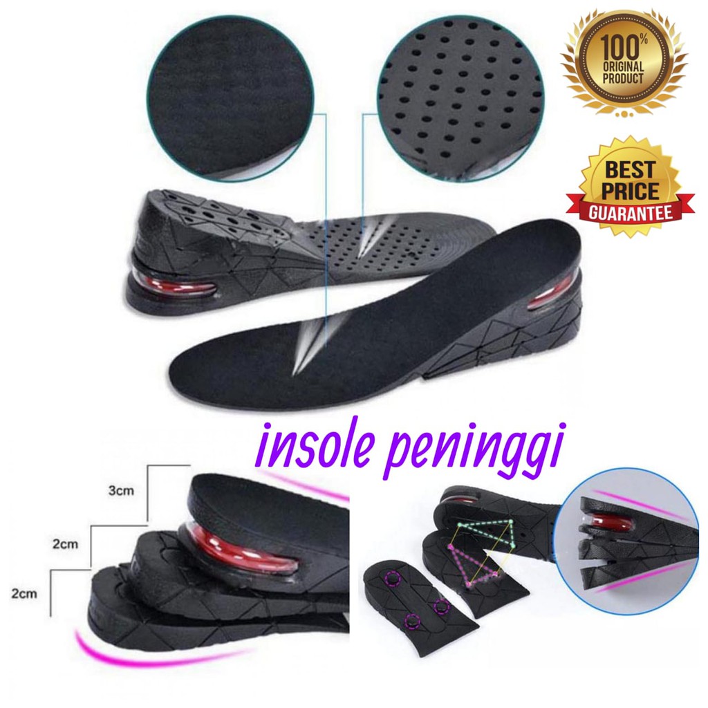 INSOLE PENINGGI BADAN INSOLE SEPATU PENGGANJAL SEPATU