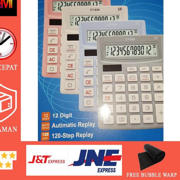 

(ATC) Kalkulator Citizen CT-828 12 digit check & correct kondisi siap pakai