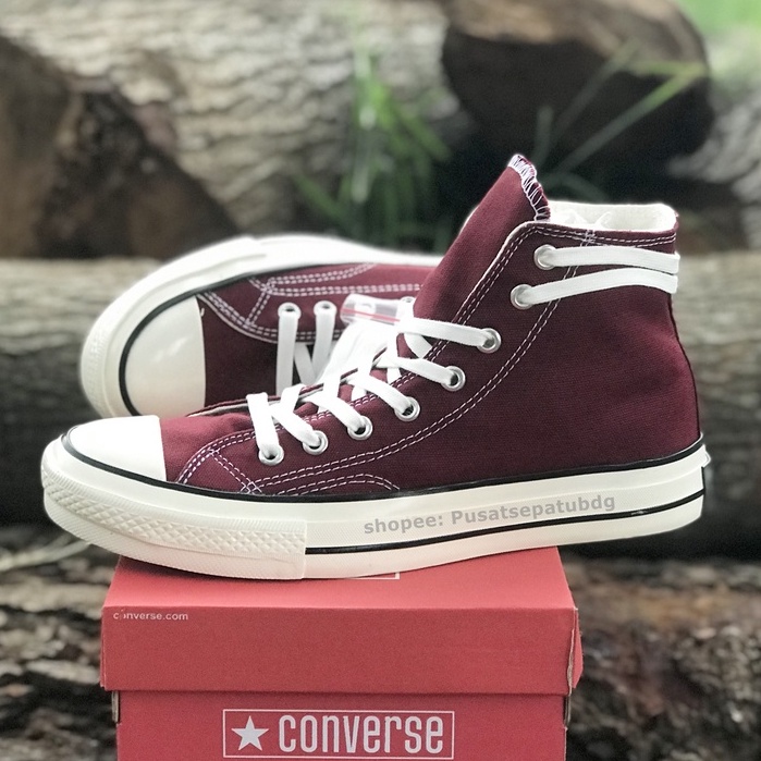 Sepatu Converse 70s High Egret Maroon