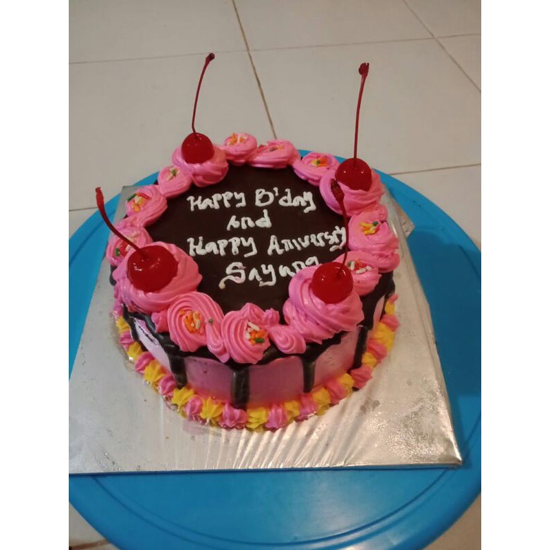 

KUE ULTAH MURCE UK. 16 Cm Fresh .Free Pisau & lilin