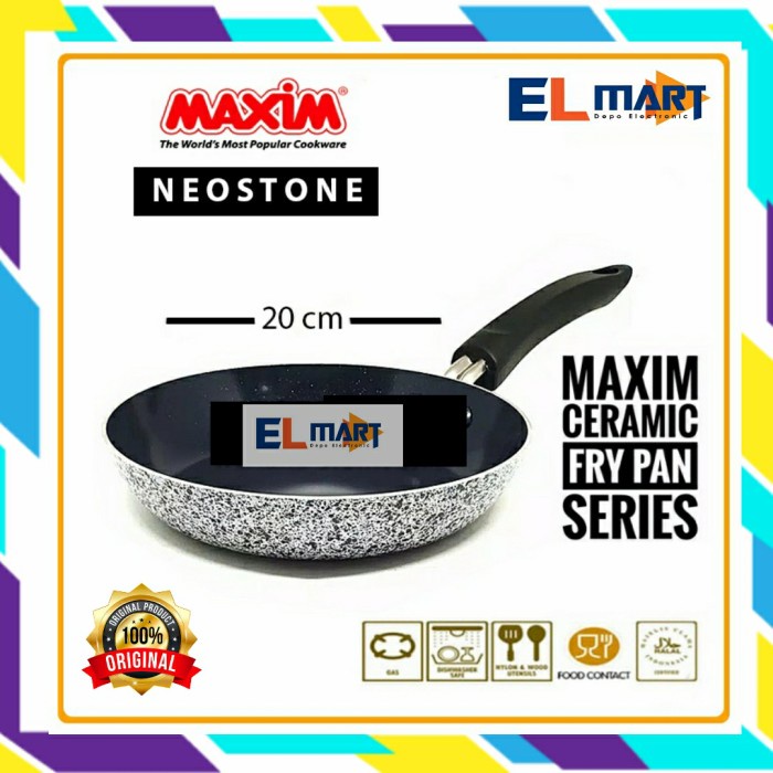 Frypan Maxim Neostone Ceramic 20cm Wajan Anti Lengket 20 cm