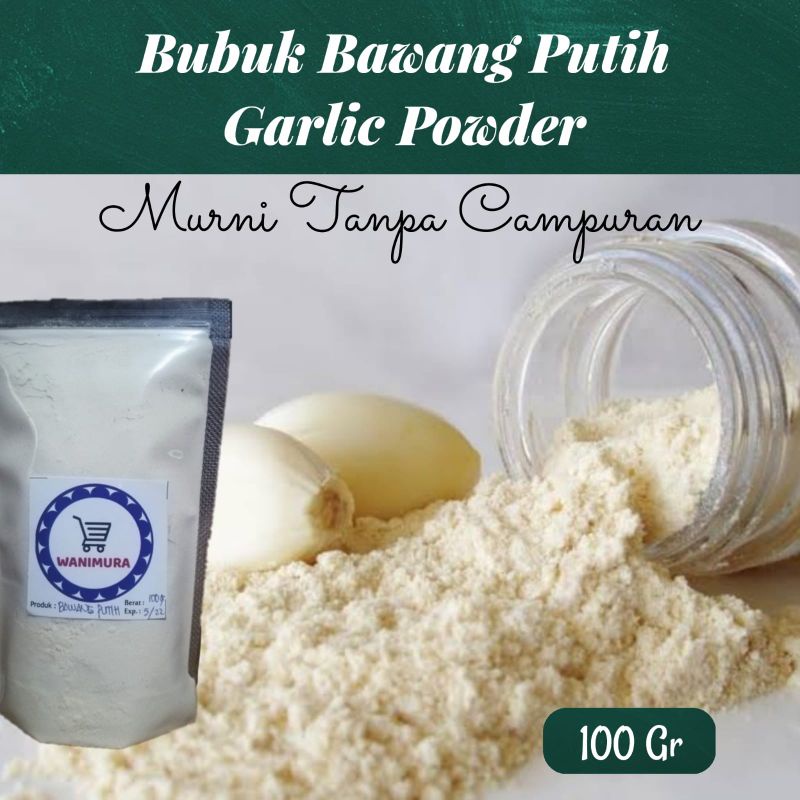 

bumbu dapur bawang putih bubuk 100 gr / garlic powder 100 gr / bawang putih bubuk 100 gr