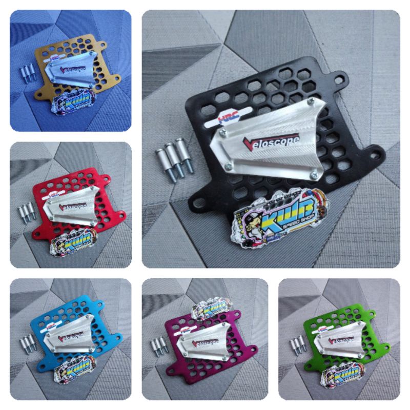 Cover radiator hrc airscope veloscope silver cnc almunium pnp vario 125 vario 150 pcx 150 adv full cnc almunium