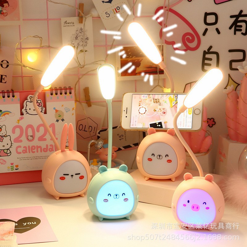 lampu belajar lampu meja belajar lucu imut lampu hias siput rabbit etc.