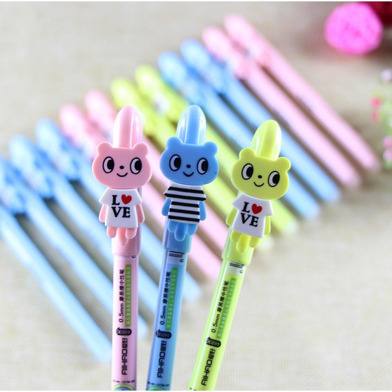 

PRODUK TERLARIS Pulpen Gel Bisa DIhapus Beruang Love 0.5mm TERBARU