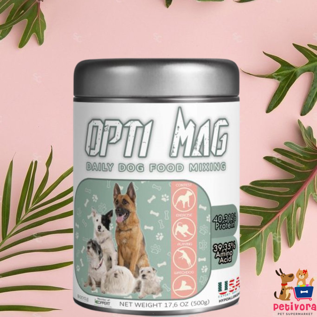 OptiMag Hypoallergenic Dog Daily Mixing 500gr MultiVitamin Penambah Nafsu Makan Anjing Opti Mag