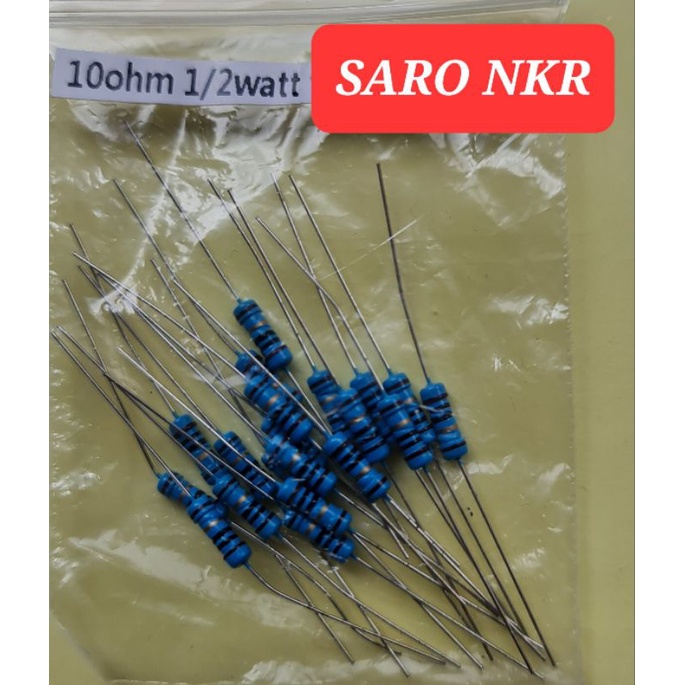 Resistor 10ohm 1/2watt