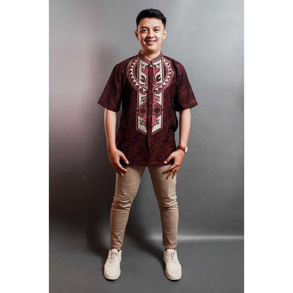 Baju Koko Dewasa Azwa Koko Pria Elegant Bahan Katun Berkualitas Ukuran M L XL