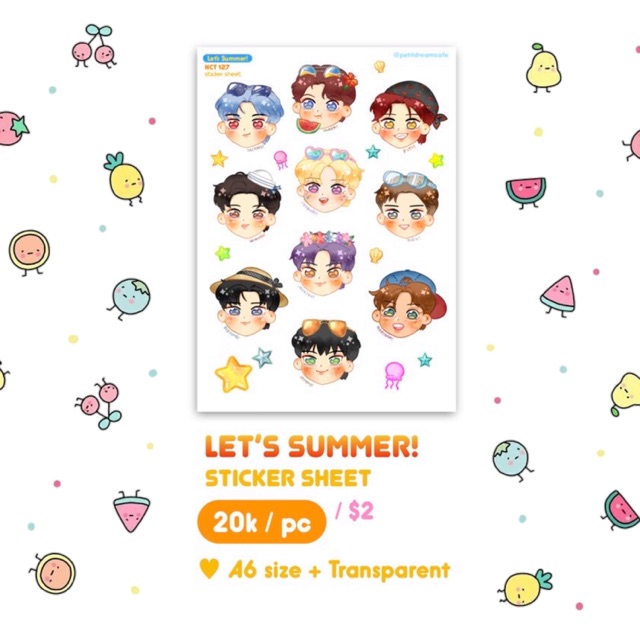 

[NCT 127] A6 TRANSPARENT STICKER