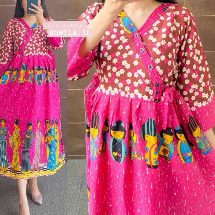Paling Dicari.. TERSEDIA JUMBO GROSIR DASTER SOMILA.ID BUSUI CHIBI PANJANG LENGAN 7/8 PINGGANG SERUT