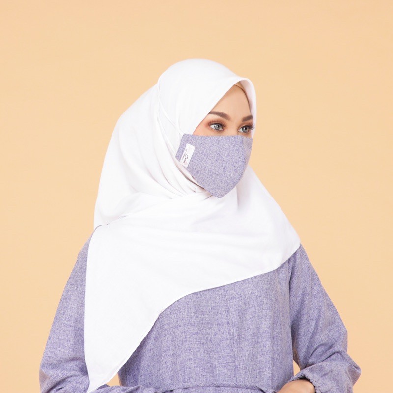 MASKER HEADLOOP 3PLY KATUN MADINAH MASKER HIJAB