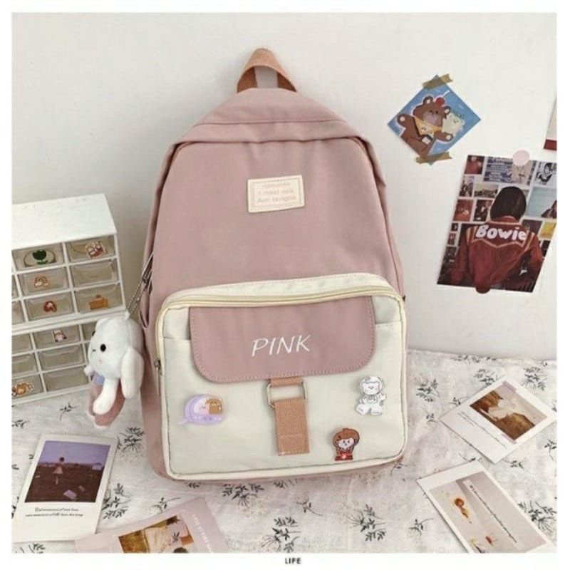 CIO Mahyong Bag Tas Ransel Wanita Korea School Backpack Perempuan Stylish