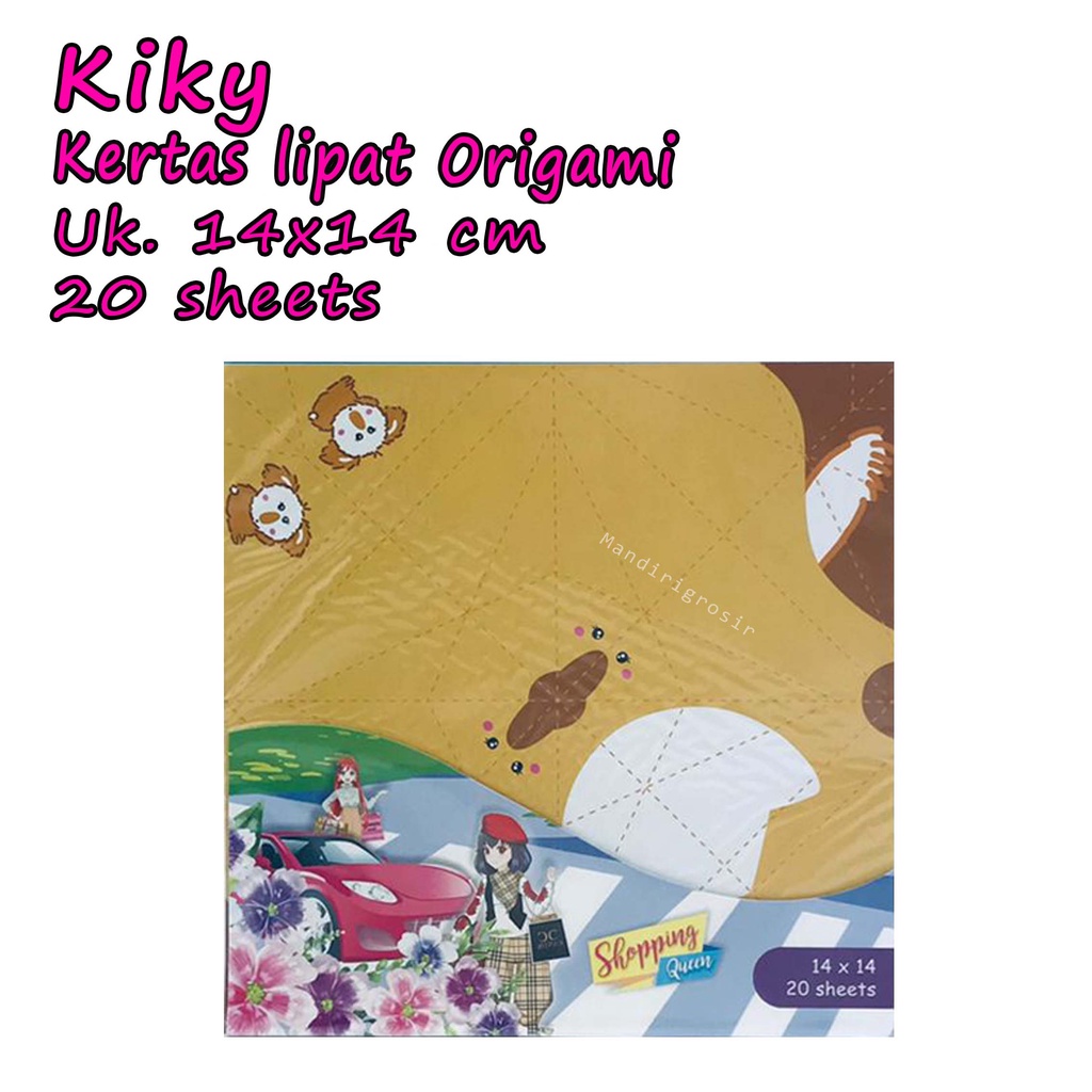 Kertas lipat origami * Kiky * Enchantimals Atp80 * Uk.14x14 20sheets