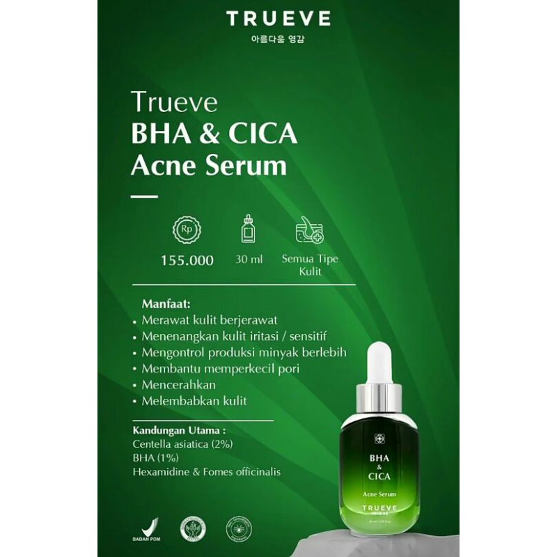 SERUM TRUEVE - TRUEVE BHA & CICA ACNE SERUM