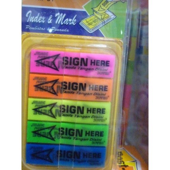 

● POST IT SIGN HERE JOYKO WARNA IM-37 ▲