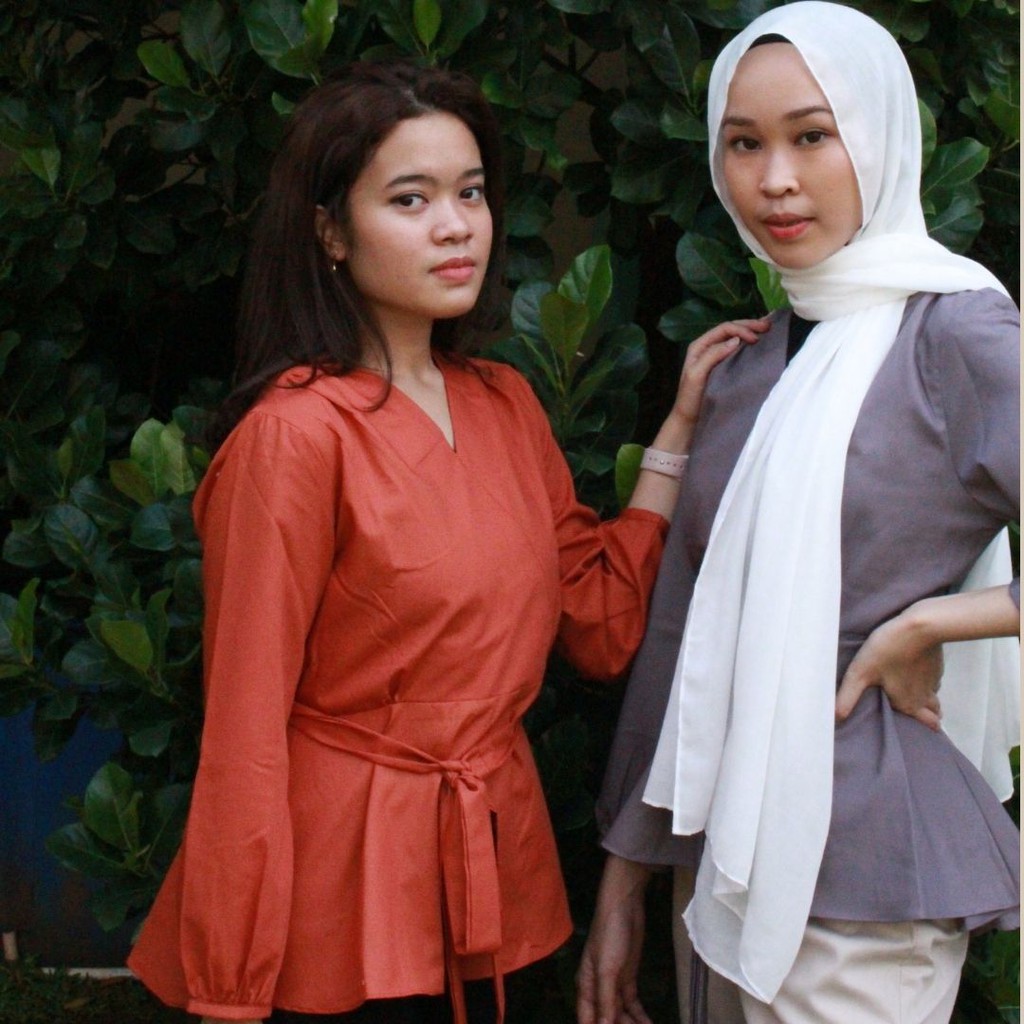 Esther Blouse - Cotton Blouse Semi Formal