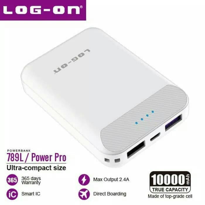 PB Powerbank Power Bank LOG ON LogOn POWER PRO 789L 10000 mAh