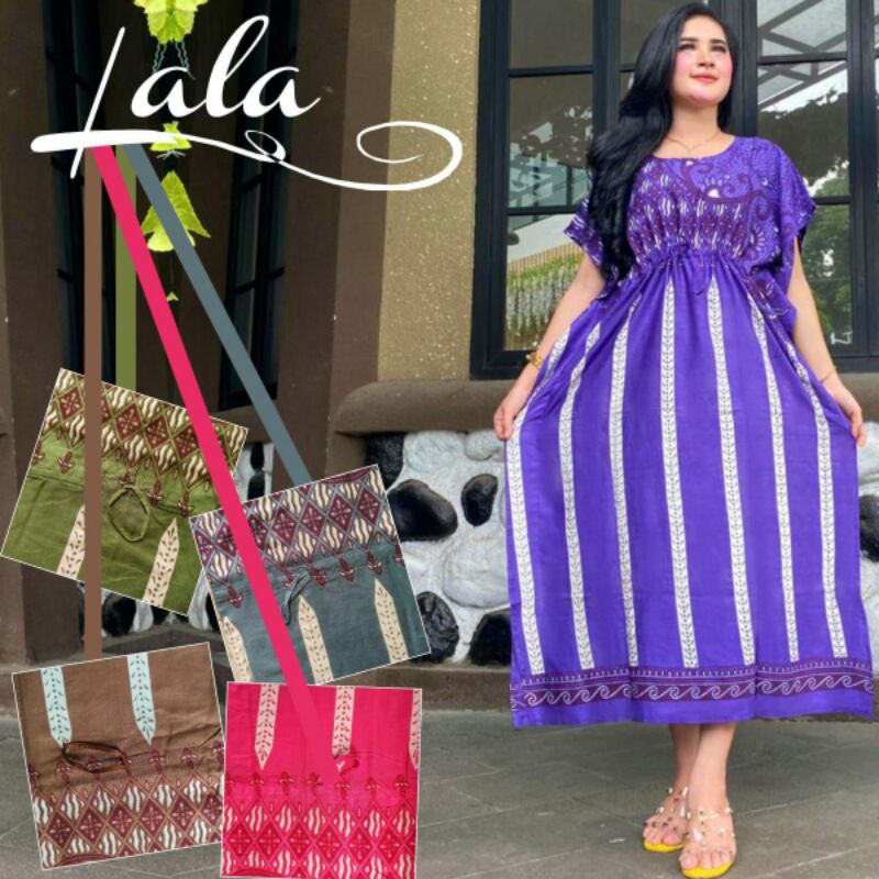 Daster Lowo Kalong jumbo Kelelawar lengan pendek serut batik pekalongan