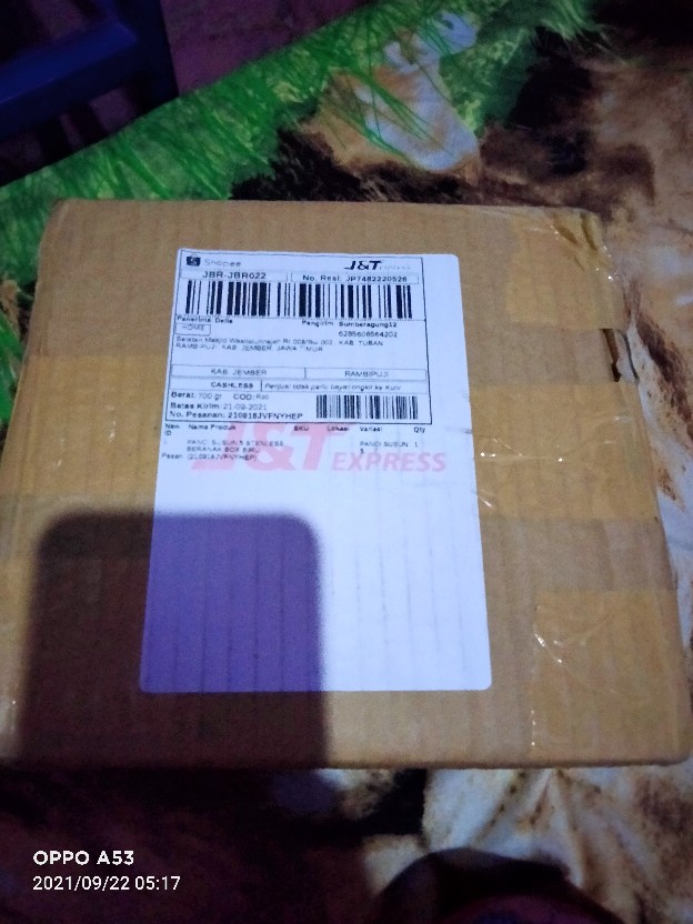 Panci Susun 5 Stenless Beranak Box Biru