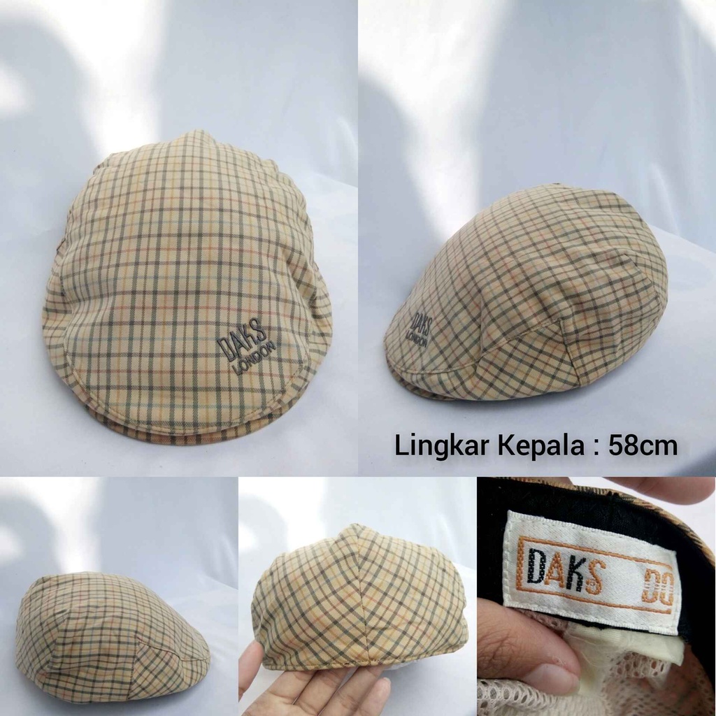 TOPI PELUKIS/COPET/VINTAGE PRIA WANITA PRELOVED SECOND TPD-1