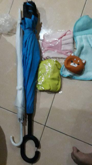 Payung Mobil / Payung Terbalik / Reversed Umbrella / Payung Gagang C / Payung Polos / Payung