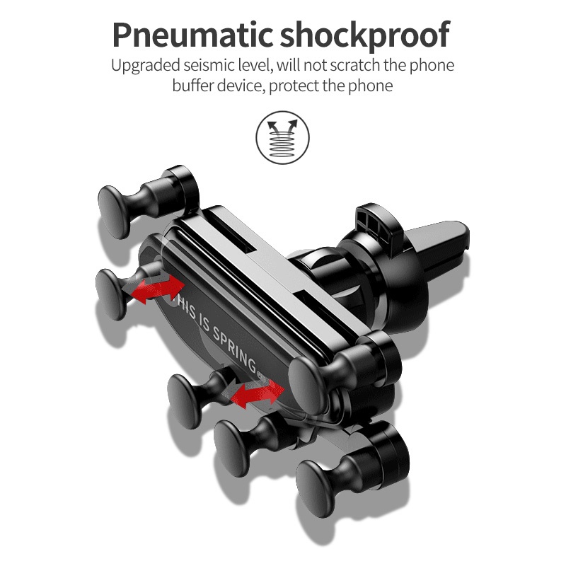 Stand Holder Smartphone Universal Model Lipat 6 Titik Untuk Ventilasi Ac Mobil