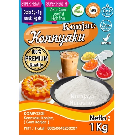 

PROMO [COD] Konjac / Konnyaku Powder Premium Ex, Indonesia 1000 g