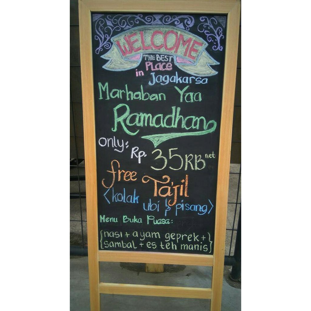 

Jual Papan Tulis Kapur Blackboard Standing 50*120Cm