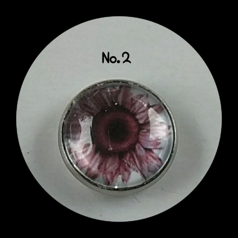 BM05-BROS MAGNET BUNGA /MAGNETIC HIJAB BROOCH 18MM-No. 2