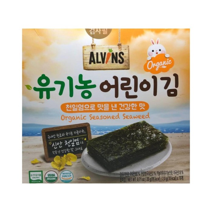 

Alvins Organic Seasoned Seaweed 20G