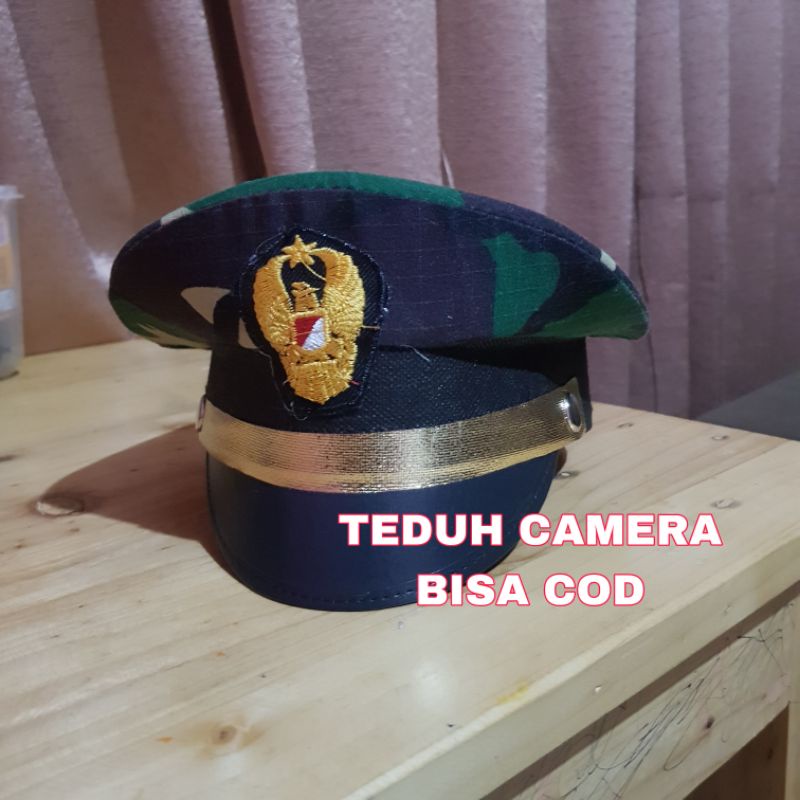 topi TNI ANAK / topi tni anak laki laki / topi pet tni anak / topi tni anak