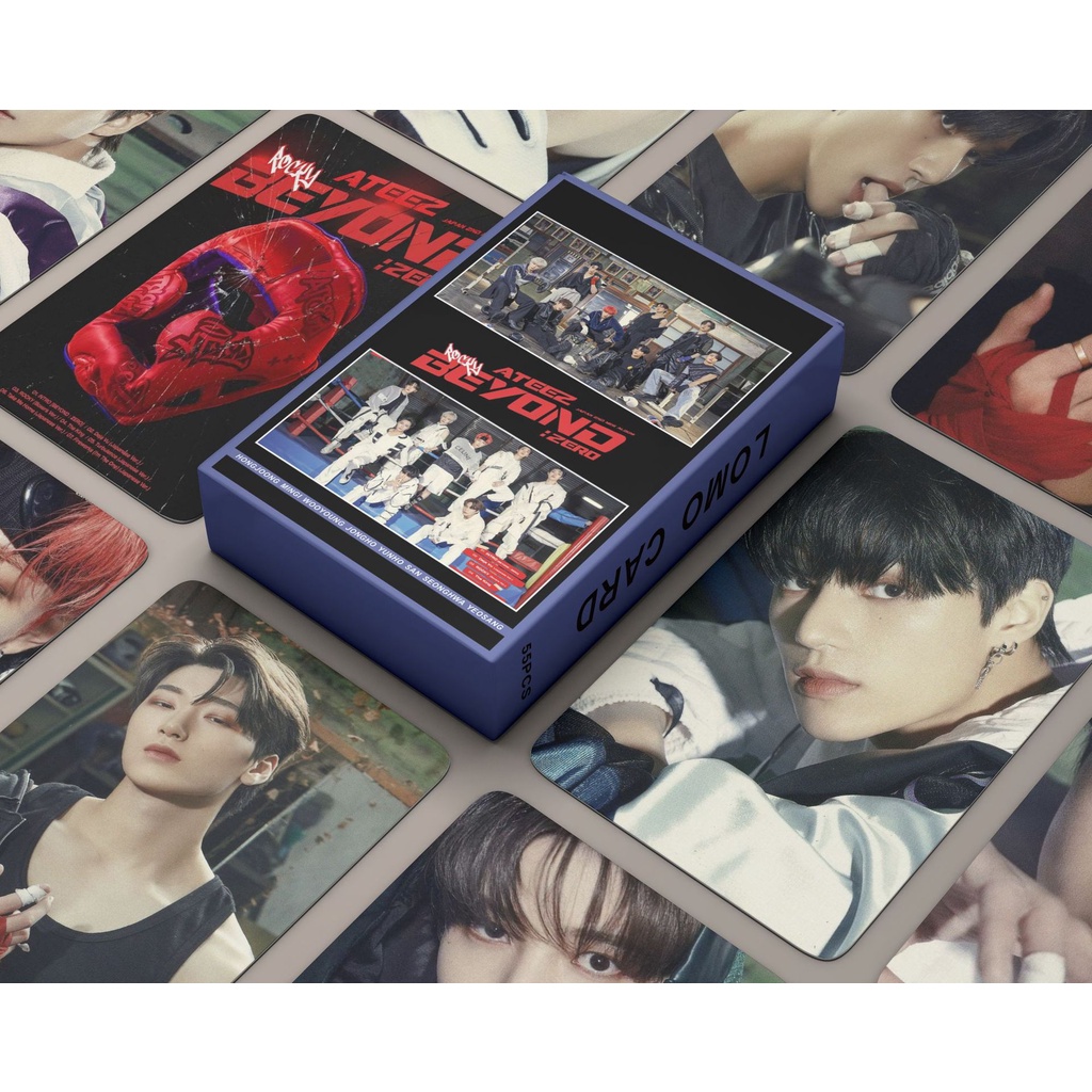 55 Pcs Kartu Lomo Foto Kpop ATEEZ Album Beyond: Zero ROCKY