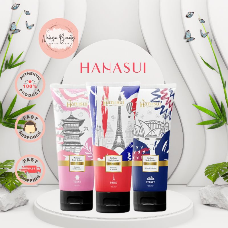 Jual Hanasui Brightening Parfume Body Lotion 180 Ml | Shopee Indonesia