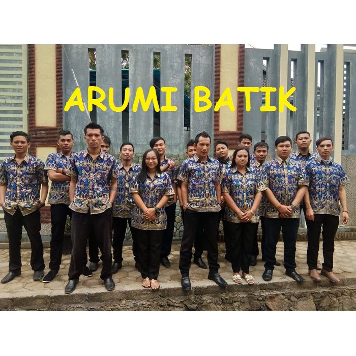 Seragam Batik Sarimbit Atasan Prodo Sekolah Guru Kantor Karyawan