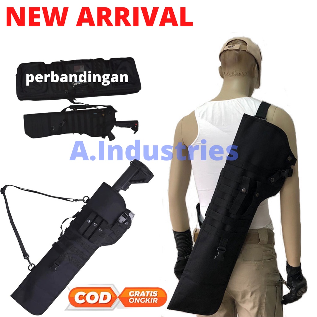 Tas Untuk Senjata Bedil Angin PCP Portable Lipat Panjang dan Pendek Tactical Original