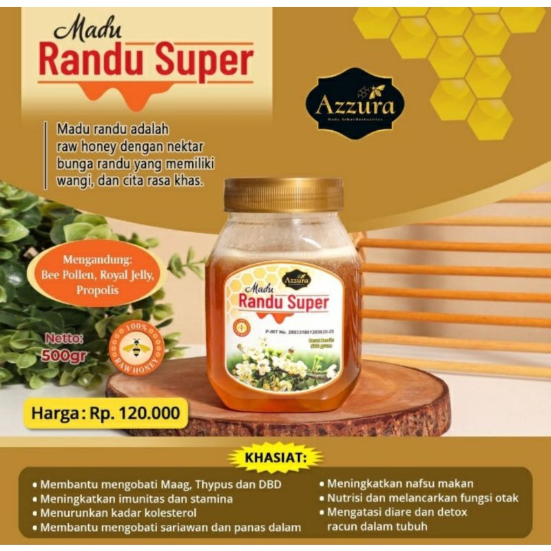 

Madu Randu Super Azzura 500gr