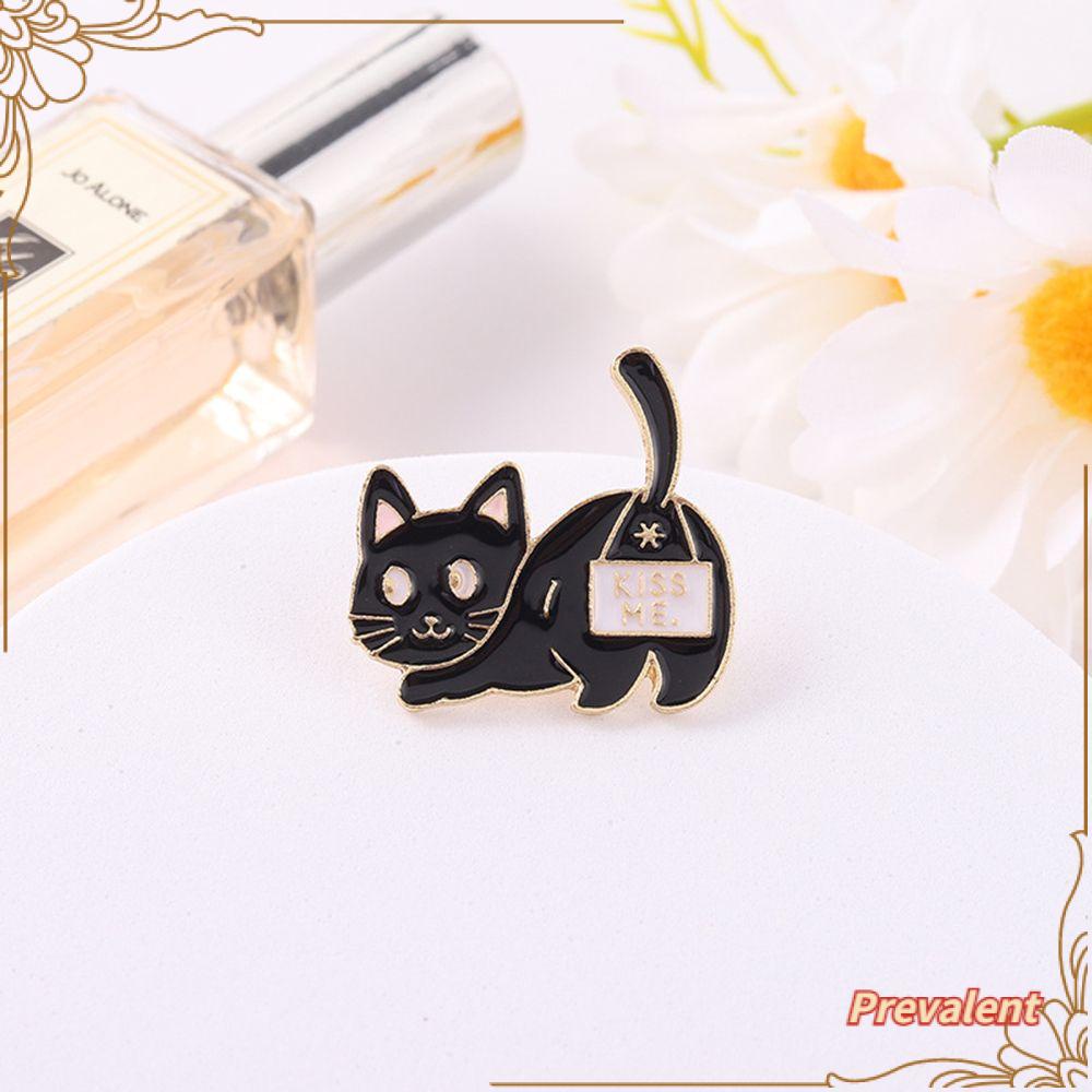 Bros Pin Bentuk Kucing Lucu Untuk Aksesoris Fashion Wanita