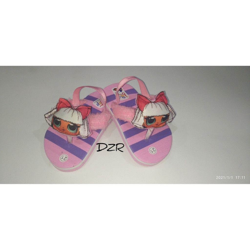 SANDAL BABY VARIASI BONEKA LOL/SANDAL BABY LUCU/SANDAL BABY MURAH