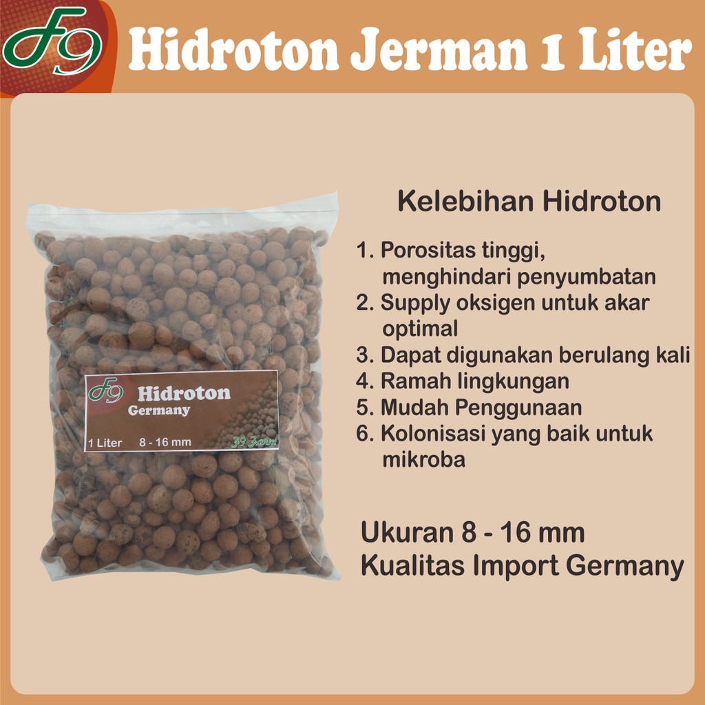 Hidroton Jerman Hydroton Germany Media Tanam Hidroponik 1 Liter