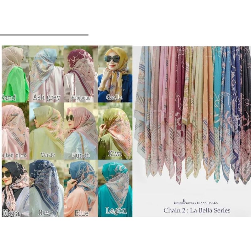 Chain 2 La Bella buttonscarves