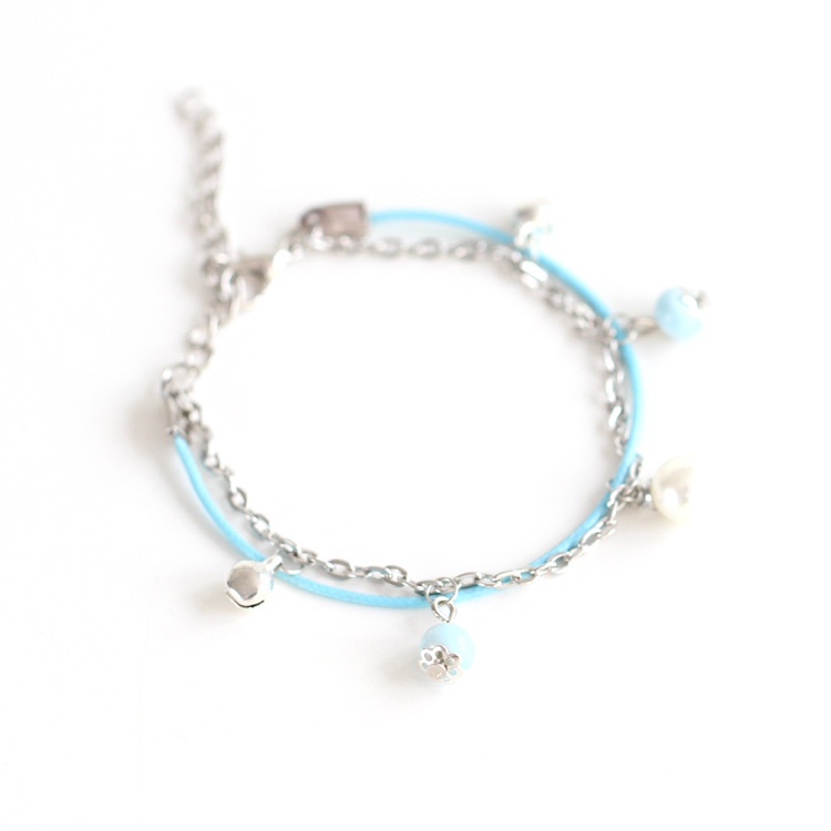 T&amp;Y Gelang Couple Wanita Karakter Gelang Persahabatan Tali Lucu Bracelet Korea Unicorn Couple Sahabat Manik Tali Wanita Braided Friendship Adjustable Aksesoris Motif Persahabat