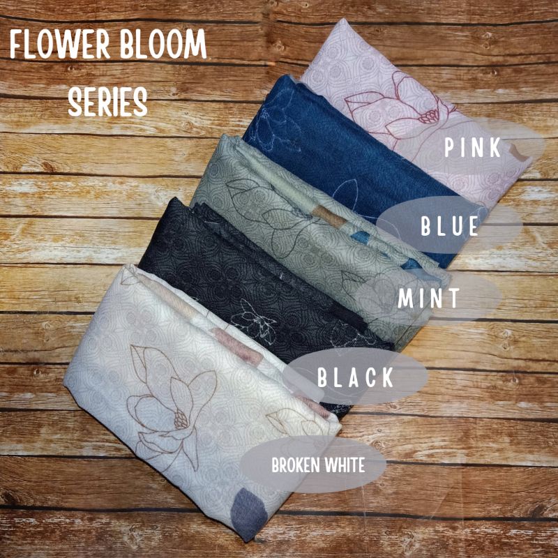 KERUDUNG VOAL SEGI EMPAT FLOWER BLOOM SERIES