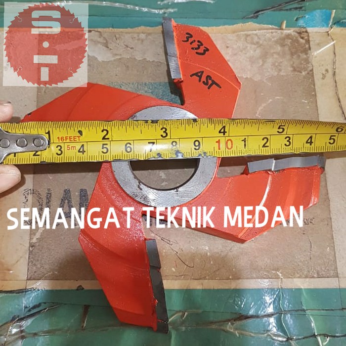 3133 MATA PISAU PROFIL ROUTER DUDUK SPINDLE PANEL PINTU KAYU 6" BAWAH