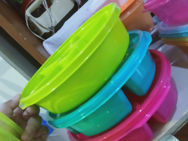 Claris 2701 Tempat Kotak Makan Lunch Box Plastik Bulat Dengan Sekat Round Food Saver