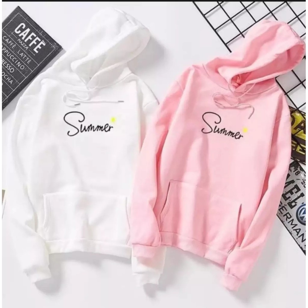 HOODIE WANITA SUMMER HOODIE JUMPER  LUCU / HOODIE WANITA TEBAL